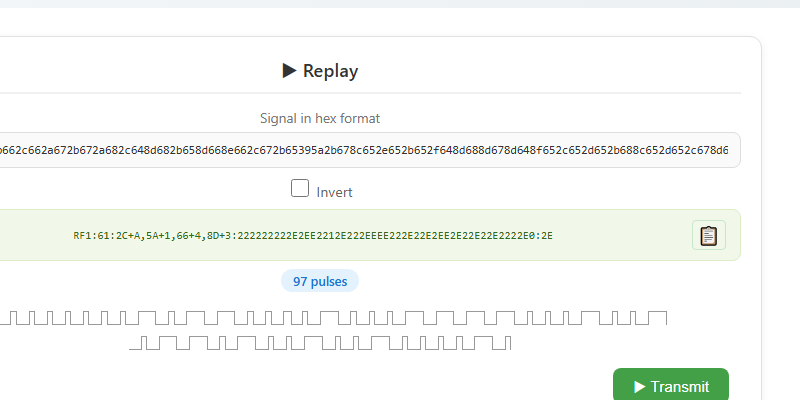 Replay signal