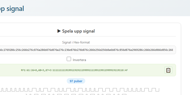 Spela upp signal
