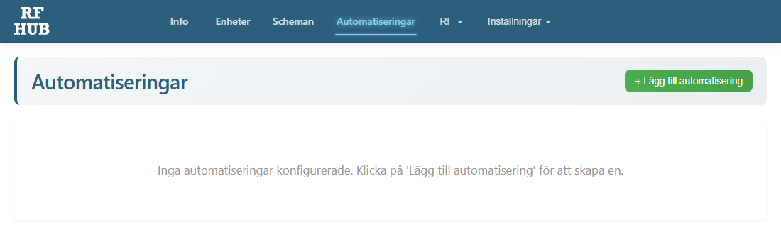 Tom Automationer-flik
